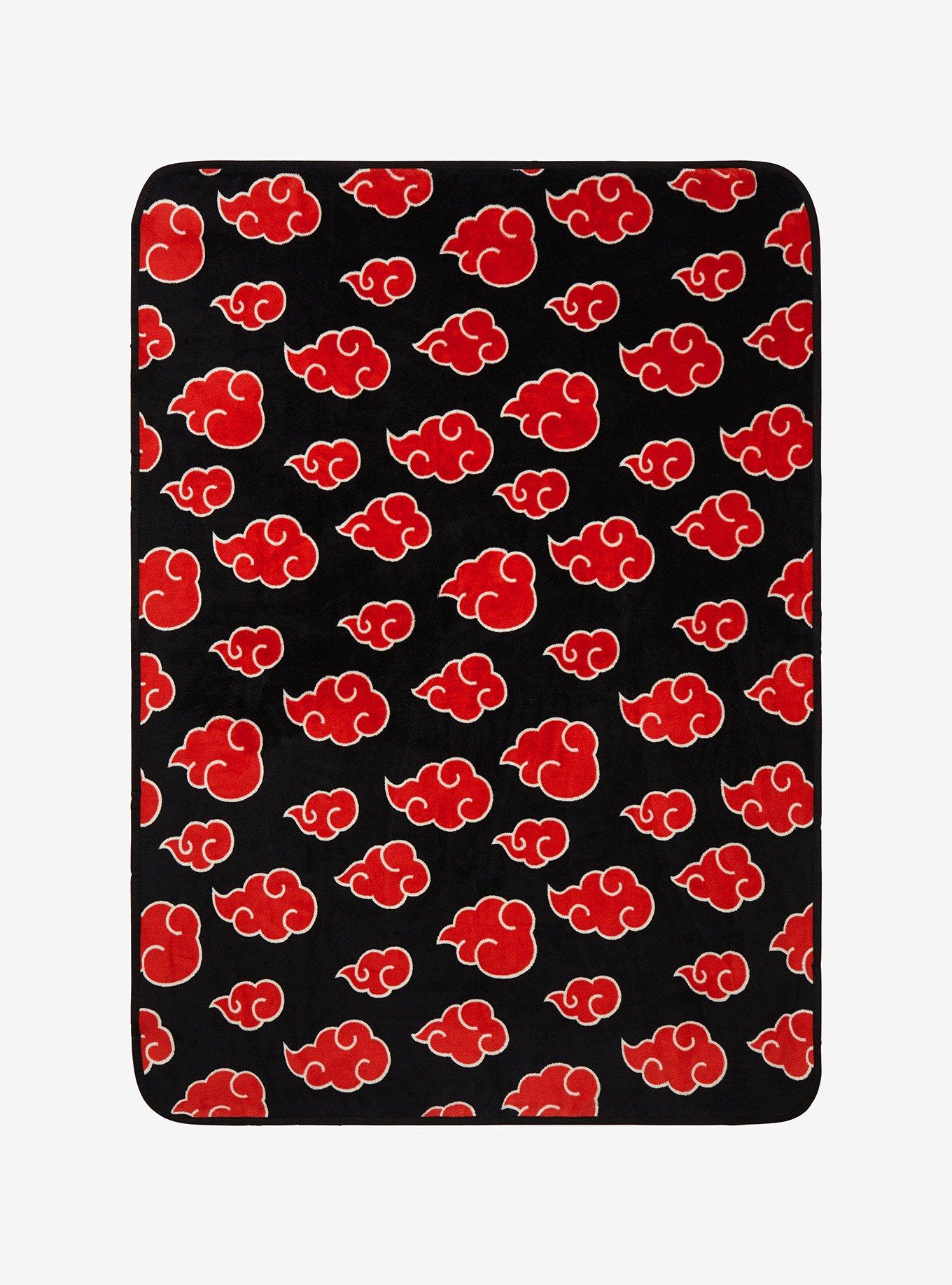 Naruto Akatsuki Cloud Throw and Pillow Set, , hi-res