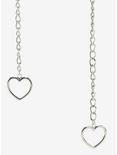Heart Charms Spiked O-Ring Choker, , alternate