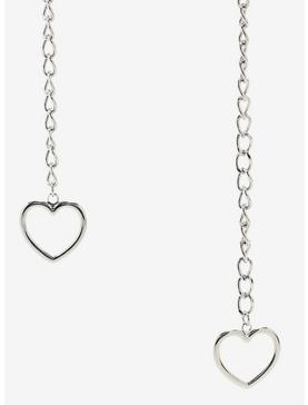 Heart Charms Spiked O-Ring Choker, , hi-res