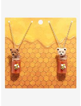 Bear Honey Jar Best Friend Necklace Set, , hi-res