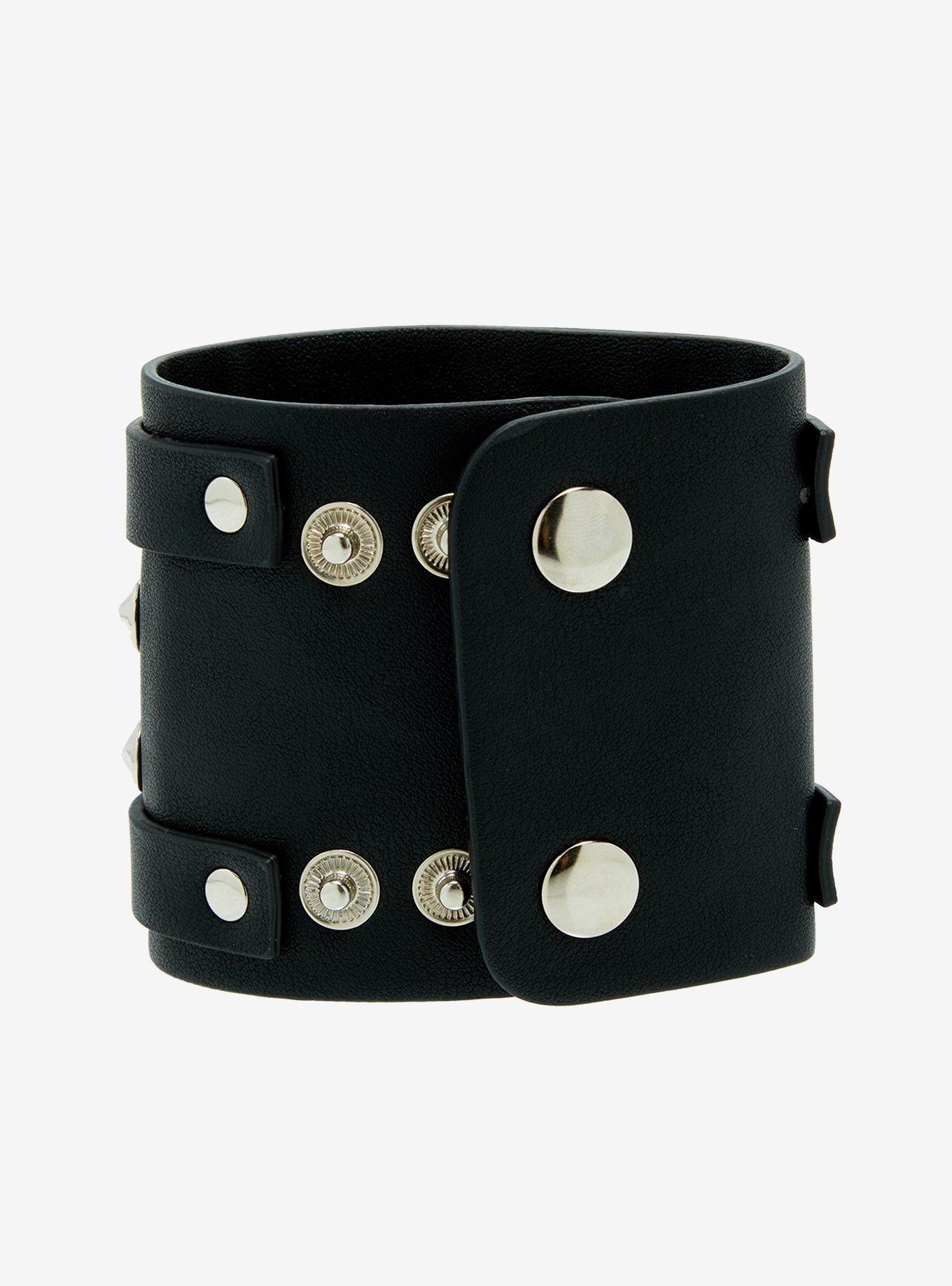 Heart Spike Cuff Bracelet, , alternate