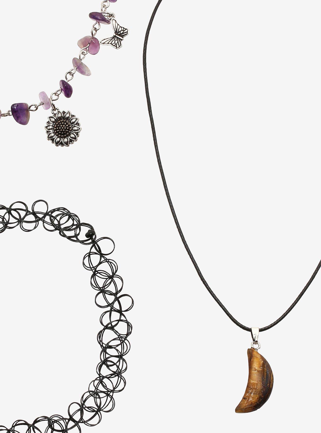 Crystal Dragonfly Necklace Set, , alternate