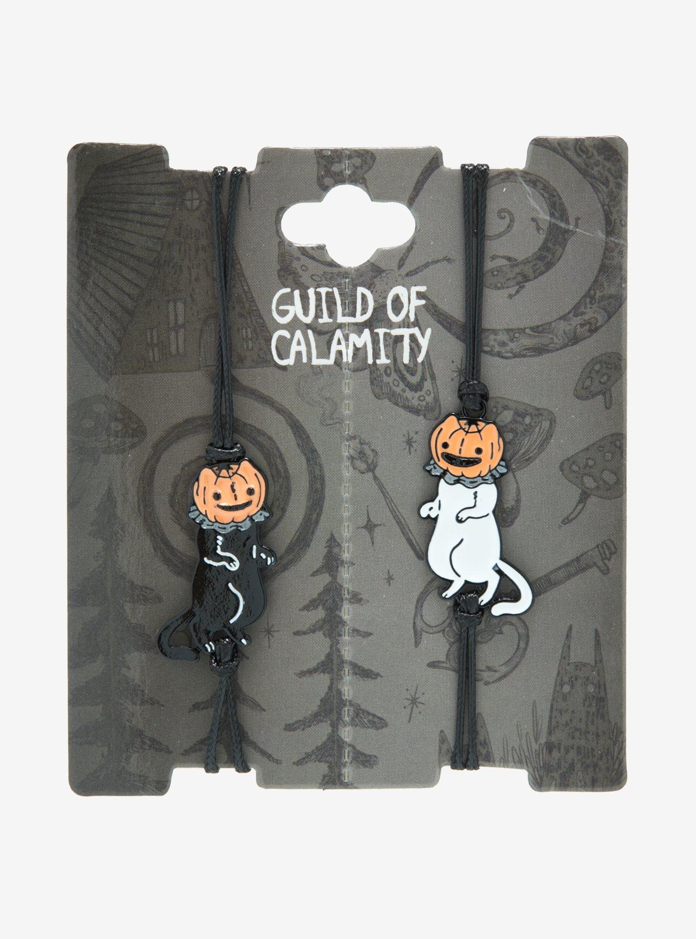 Pumpkin Cats Best Friend Cord Bracelet Set By Guild Of Calamity, , alternate