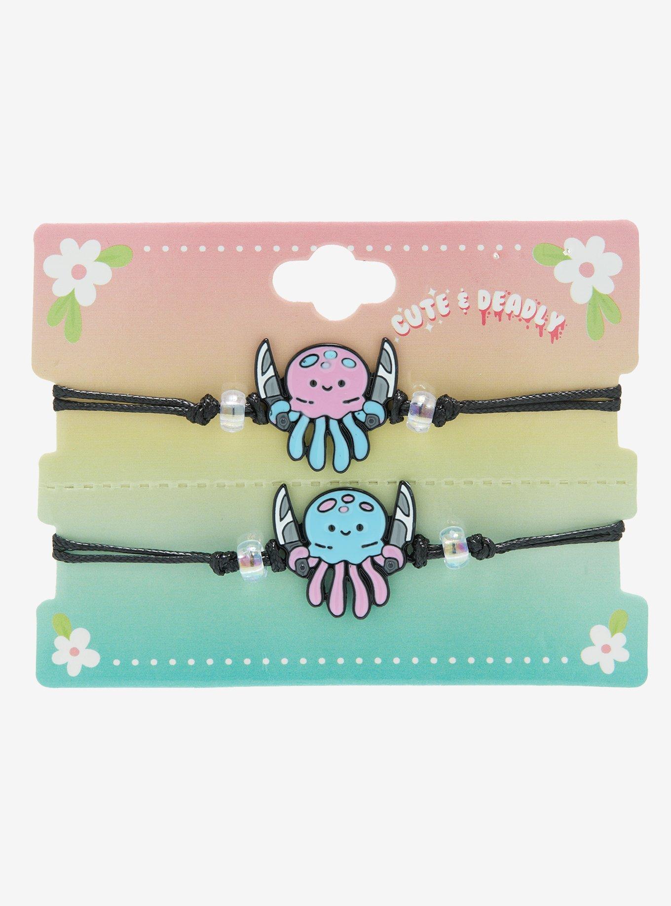 Octopus With Knives Best Friend Cord Bracelet Set, , alternate