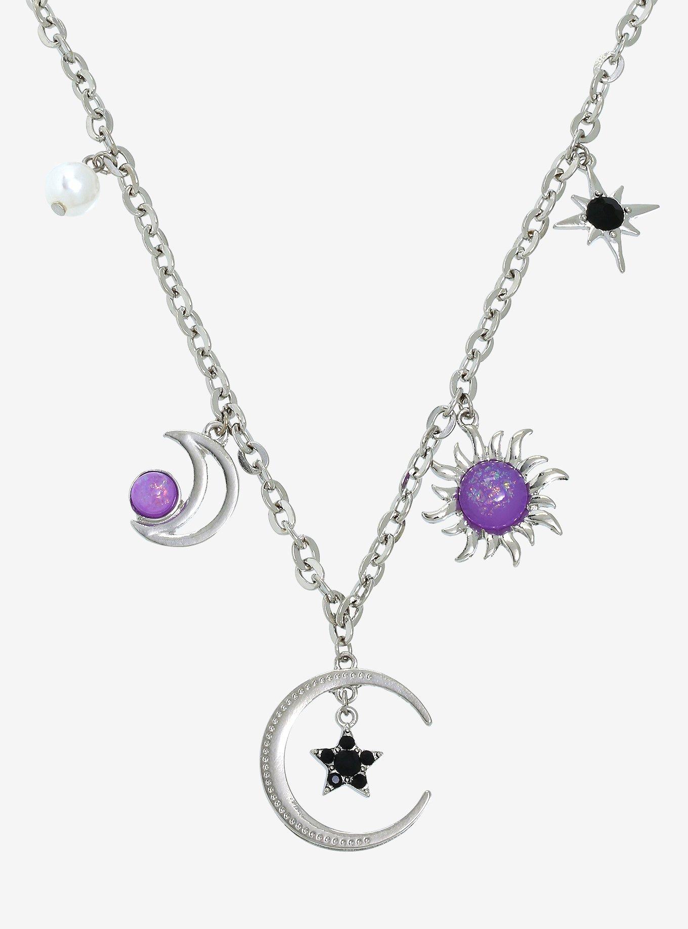 Celestial Opal Charm Necklace, , alternate