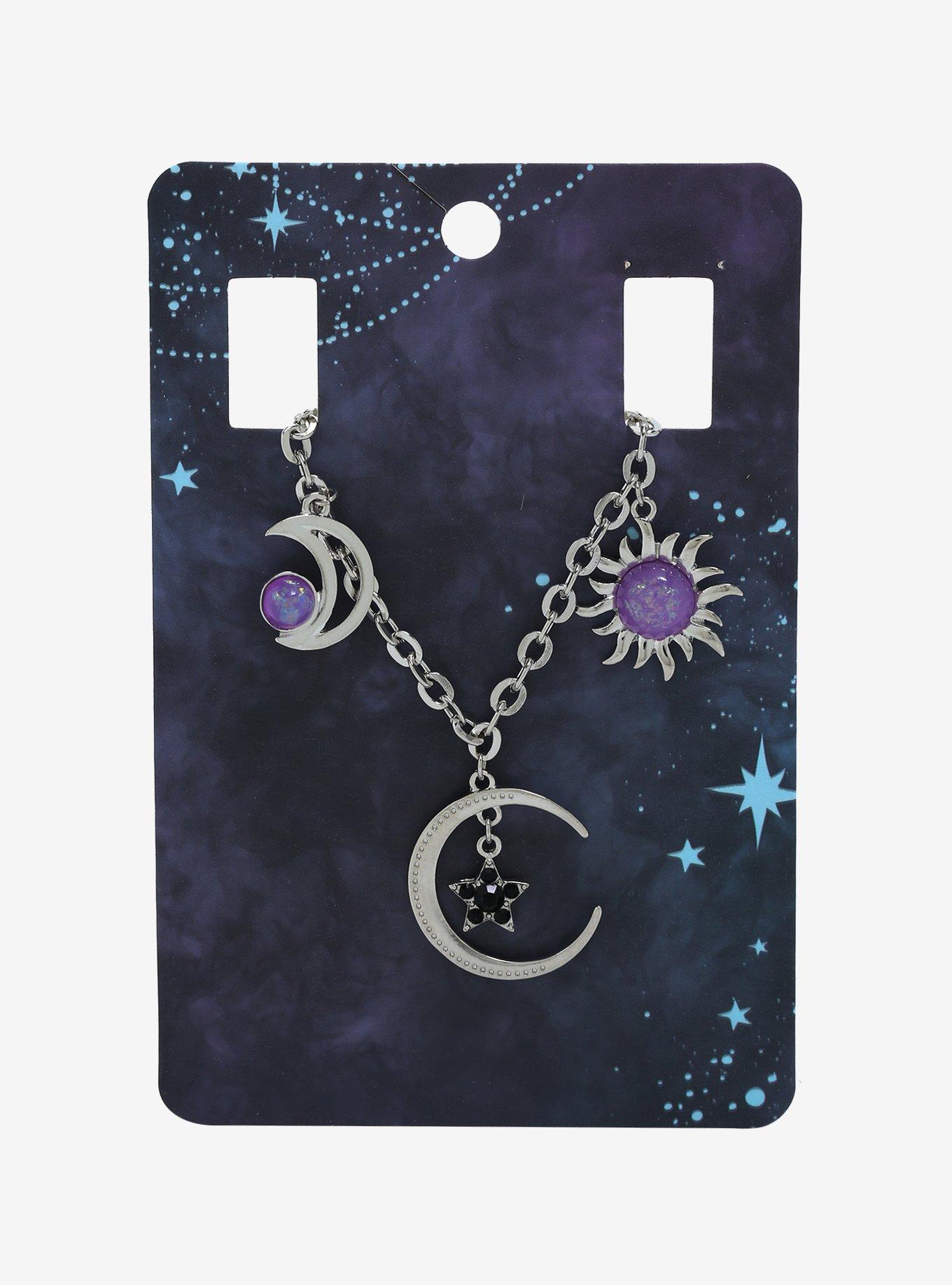 Celestial Opal Charm Necklace, , alternate