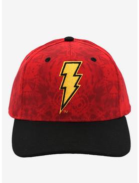 Shazam Logo Red Wash Snapback Hat, , hi-res