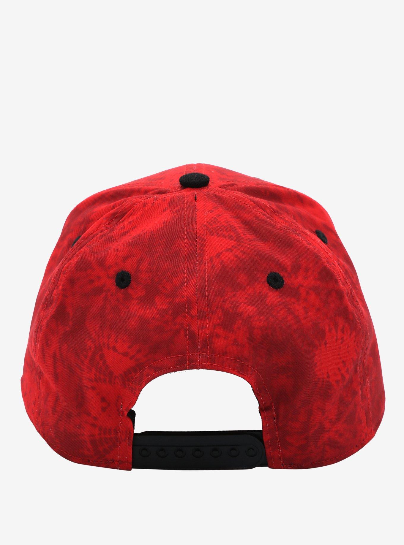 Shazam Logo Red Wash Snapback Hat, , alternate