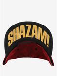 Shazam Logo Red Wash Snapback Hat, , alternate