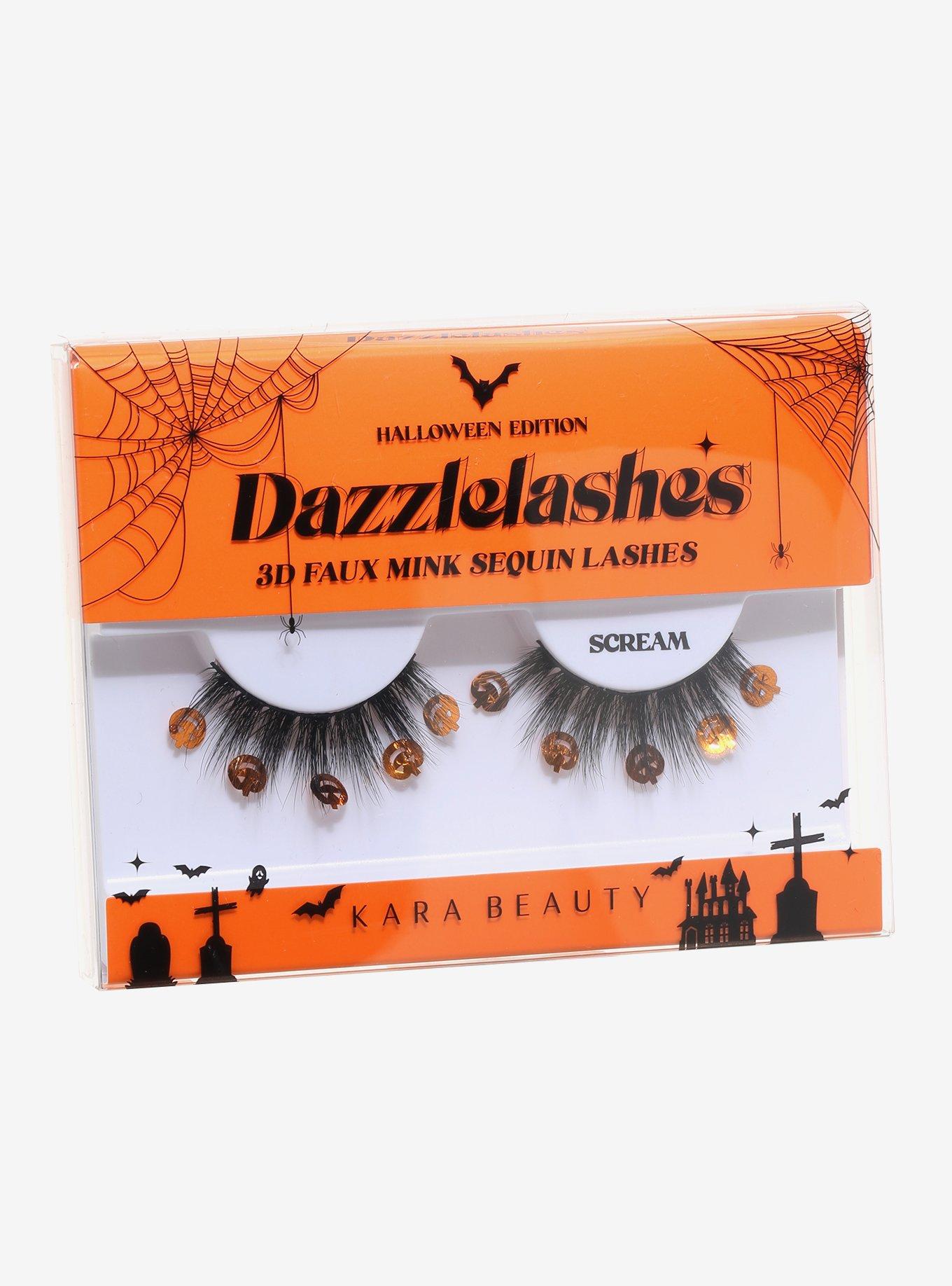 Kara Beauty Dazzlelashes Pumpkin Sequins 3D Faux Mink Eyelashes, , alternate