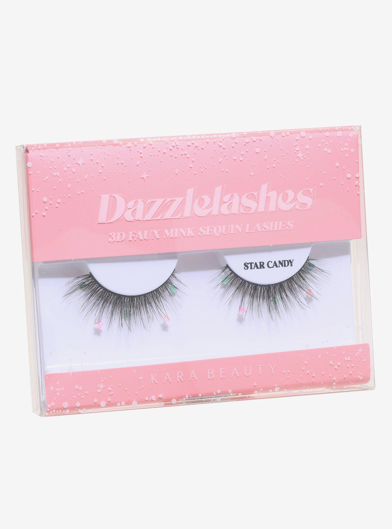 Kara Beauty Dazzlelashes Star Sequins 3D Faux Mink Eyelashes, , alternate