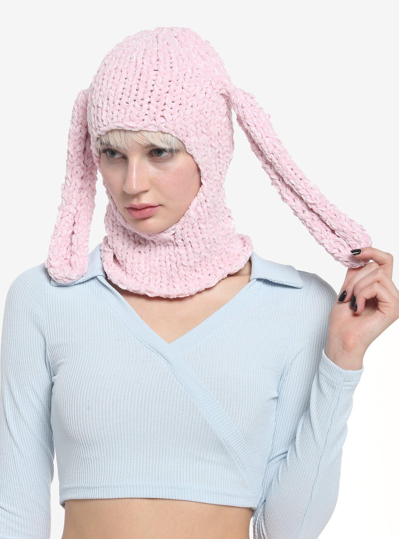 Pink Bunny 3D Balaclava, , alternate
