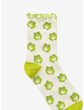 Kawaii Frog Ankle Socks, , hi-res