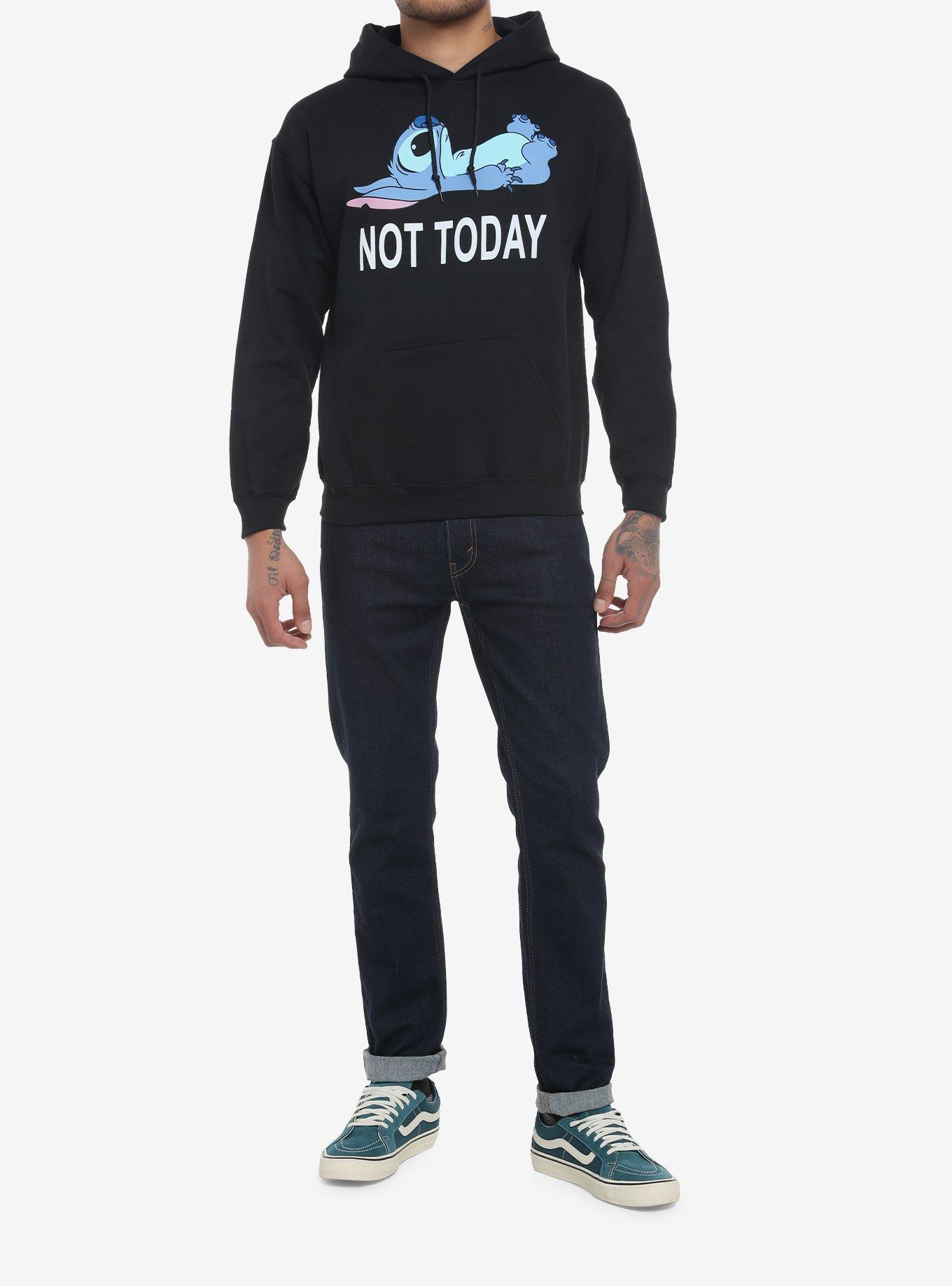 Disney Stitch Not Today Hoodie, BLACK, alternate