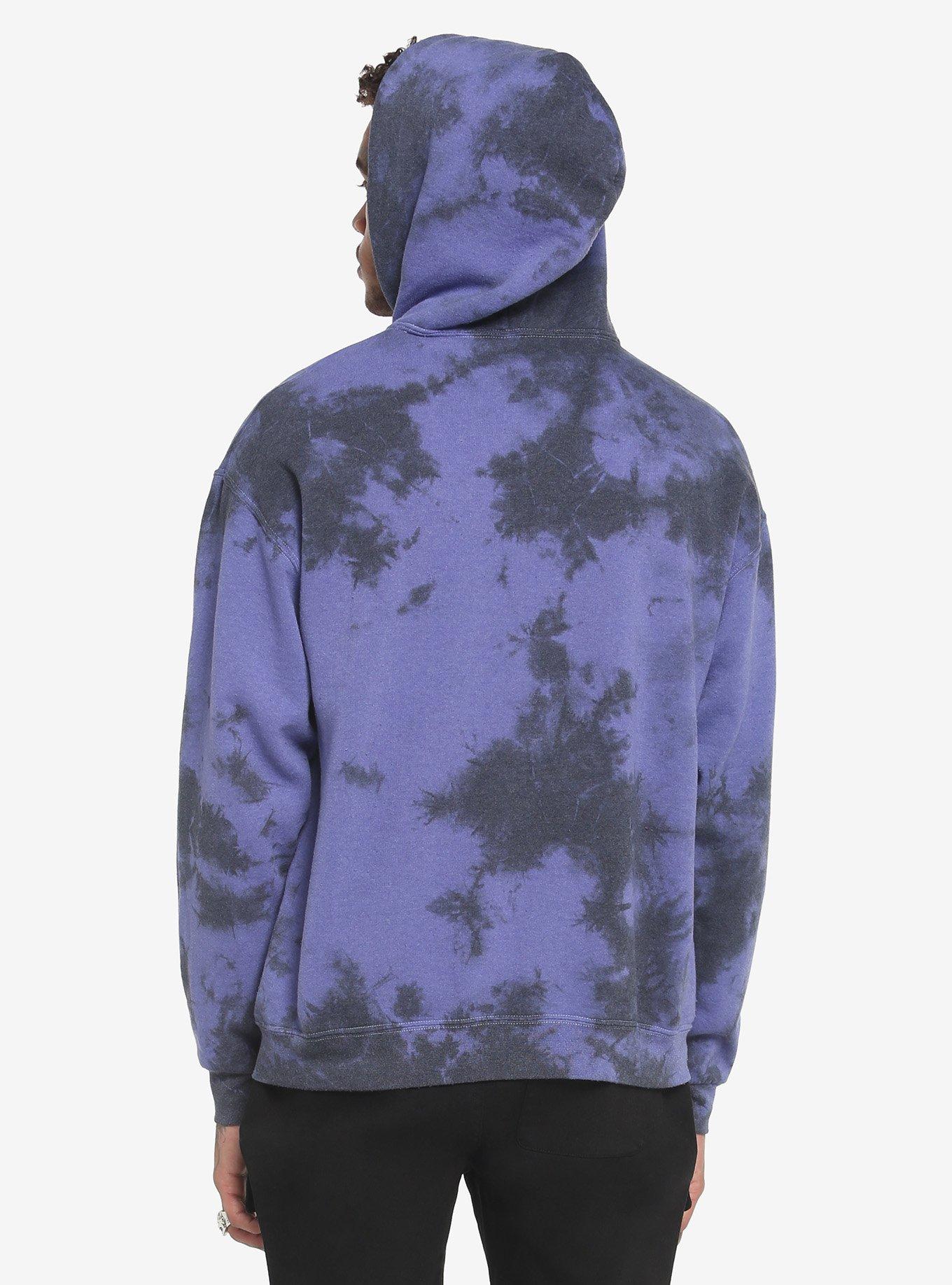 Neon Genesis Evangelion Rei Ayanami Tie-Dye Hoodie, MULTI, alternate