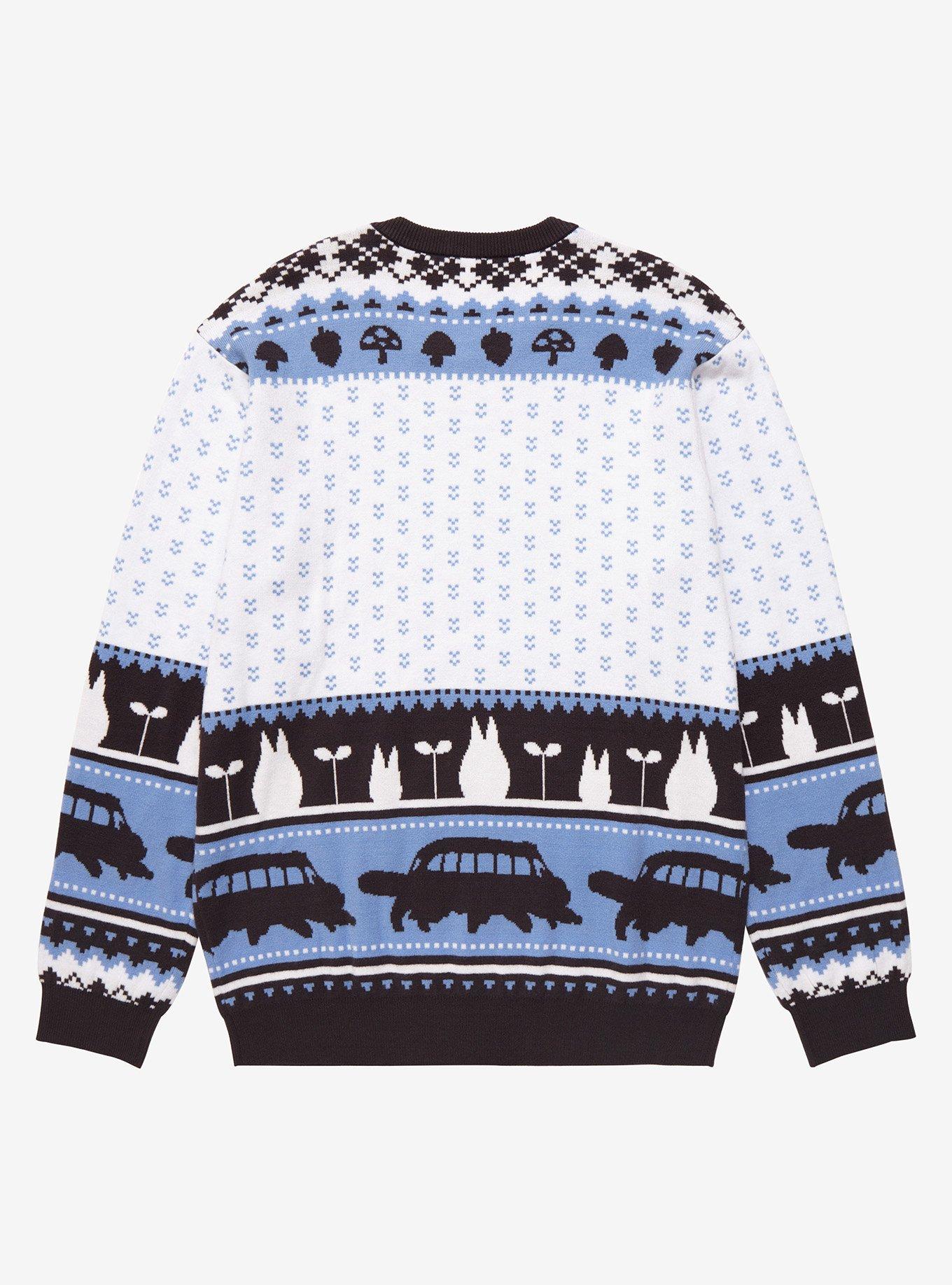 Our Universe Studio Ghibli My Neighbor Totoro Totoro With Umbrella Holiday Sweater, MULTI, alternate