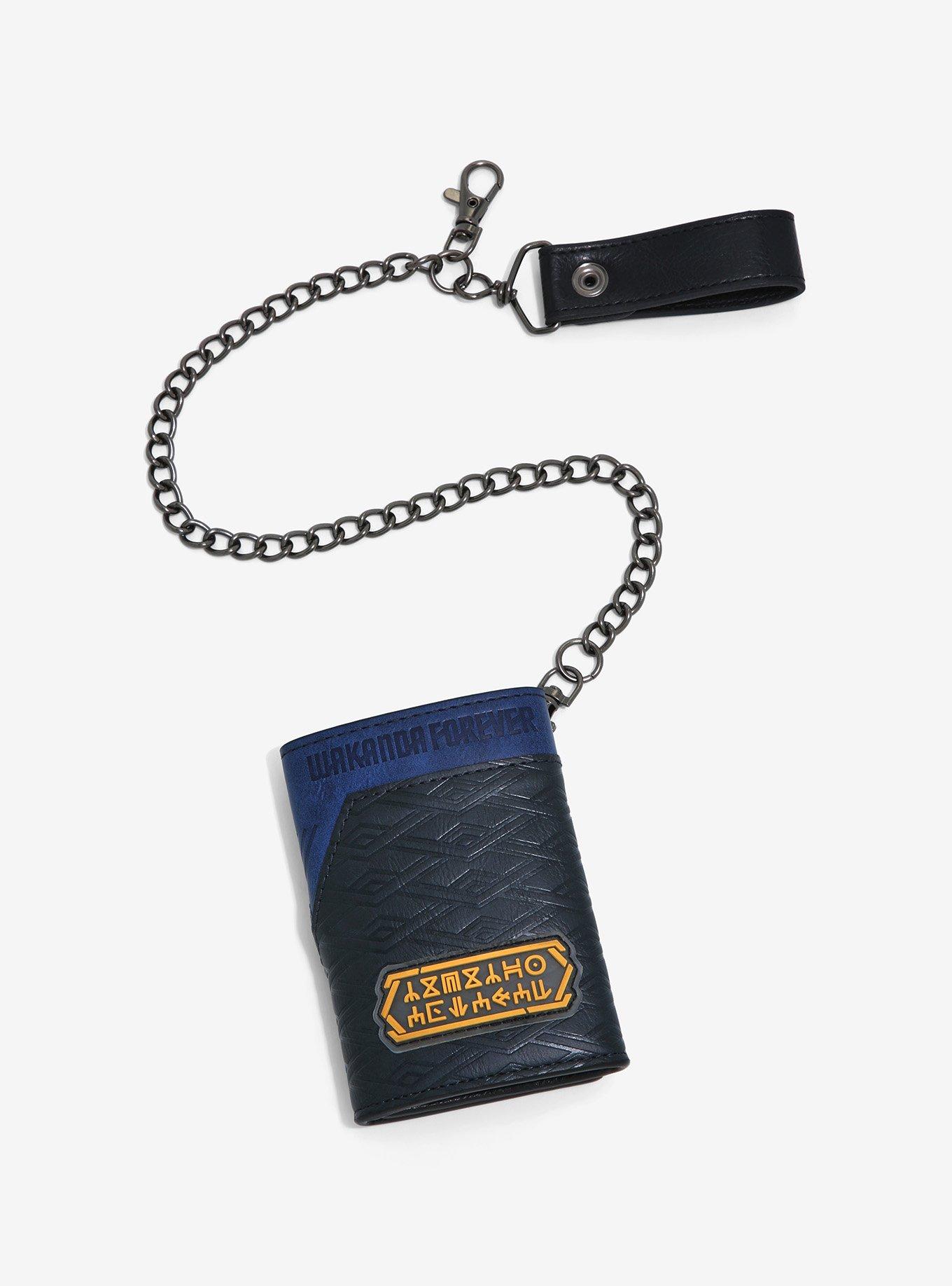 Marvel Black Panther: Wakanda Forever Logo Trifold Chain Wallet, , hi-res