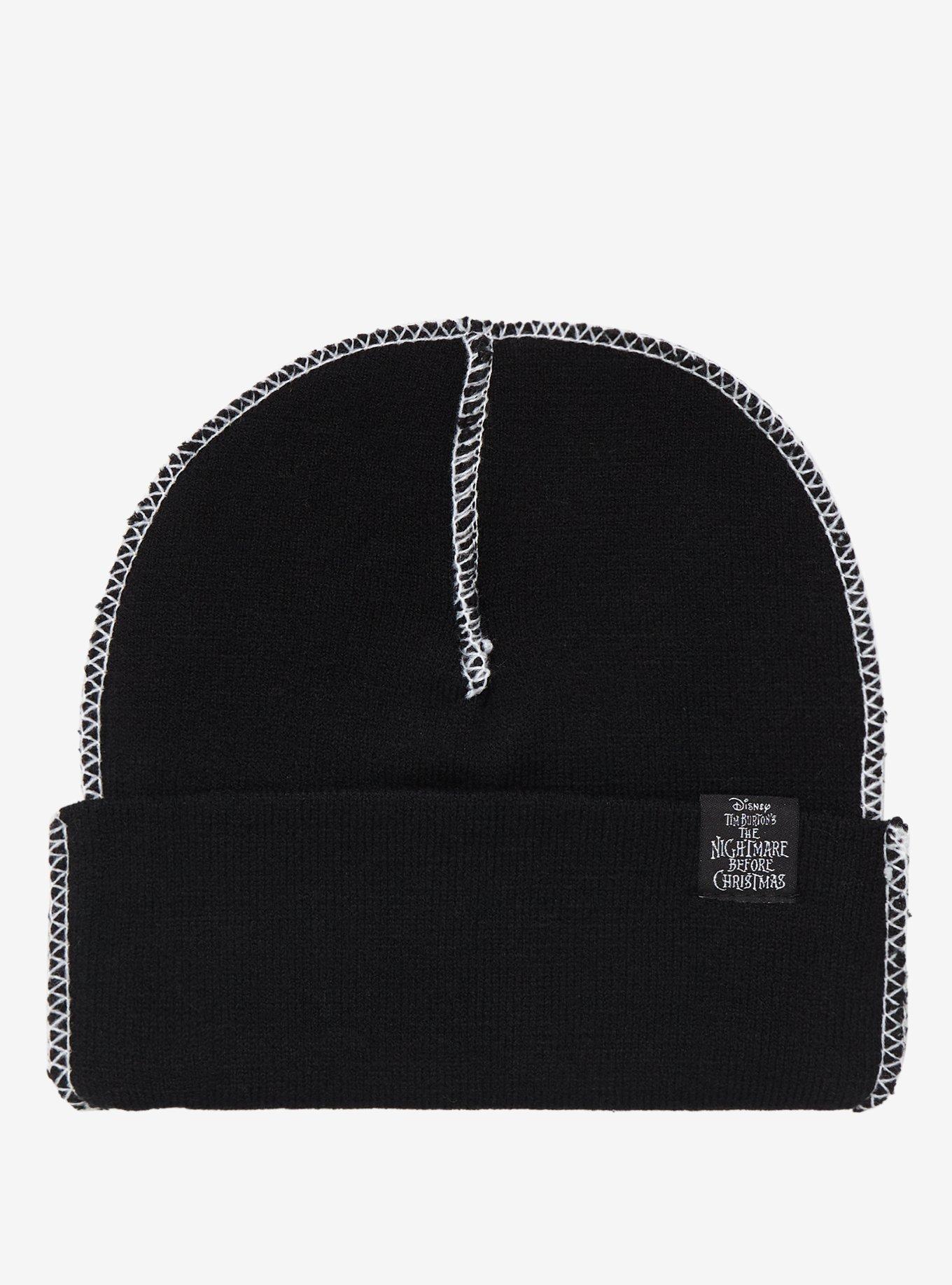 The Nightmare Before Christmas Jack Contrast Stitch Beanie, , alternate