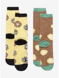 Studio Ghibli My Neighbor Totoro Soot Sprite Floral Fuzzy Socks 2 Pair, , alternate