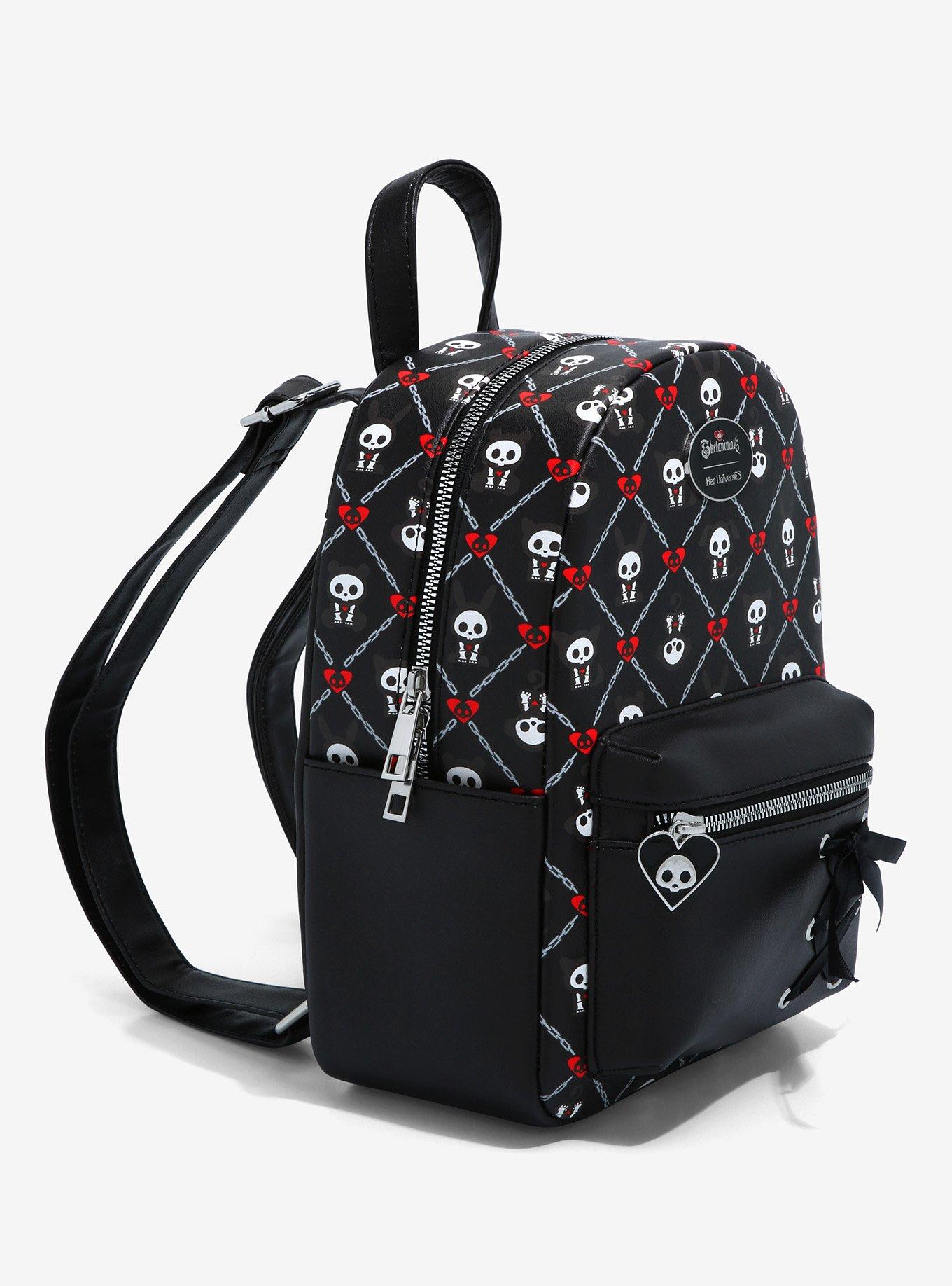 Her Universe Skelanimals Lace-Up Mini Backpack, , alternate