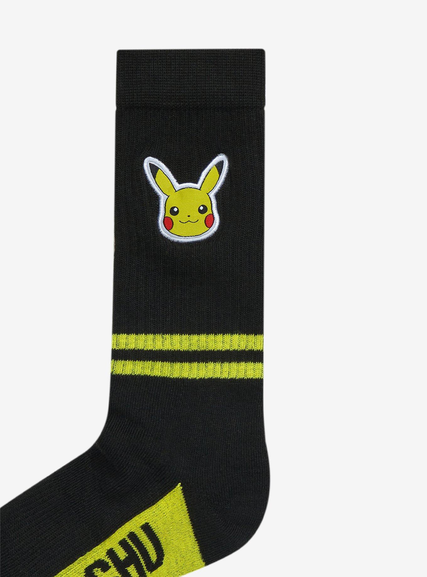 Pokemon Pikachu Crew Socks, , alternate