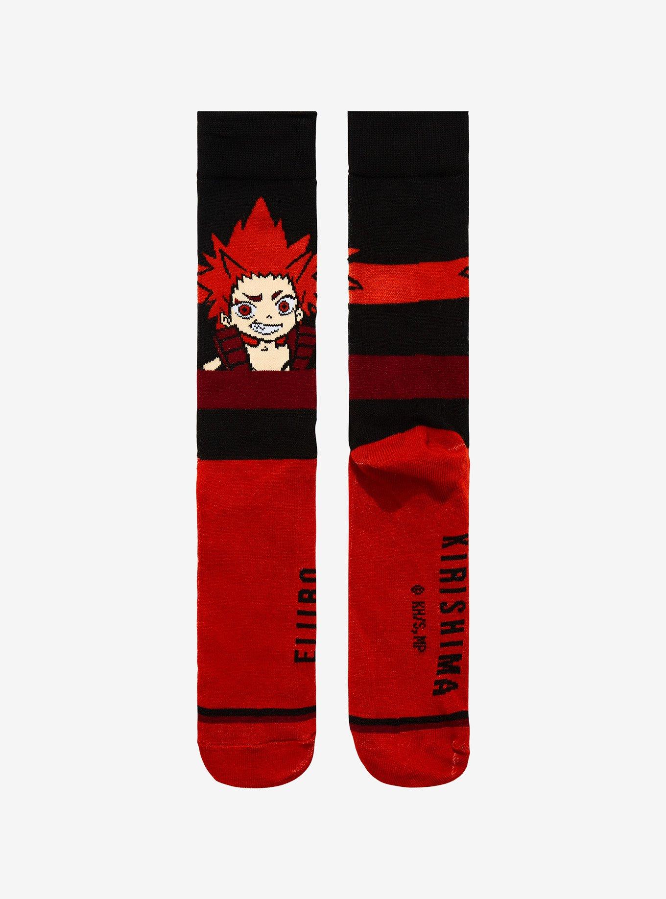 My Hero Academia Chibi Kirishima Crew Socks, , alternate