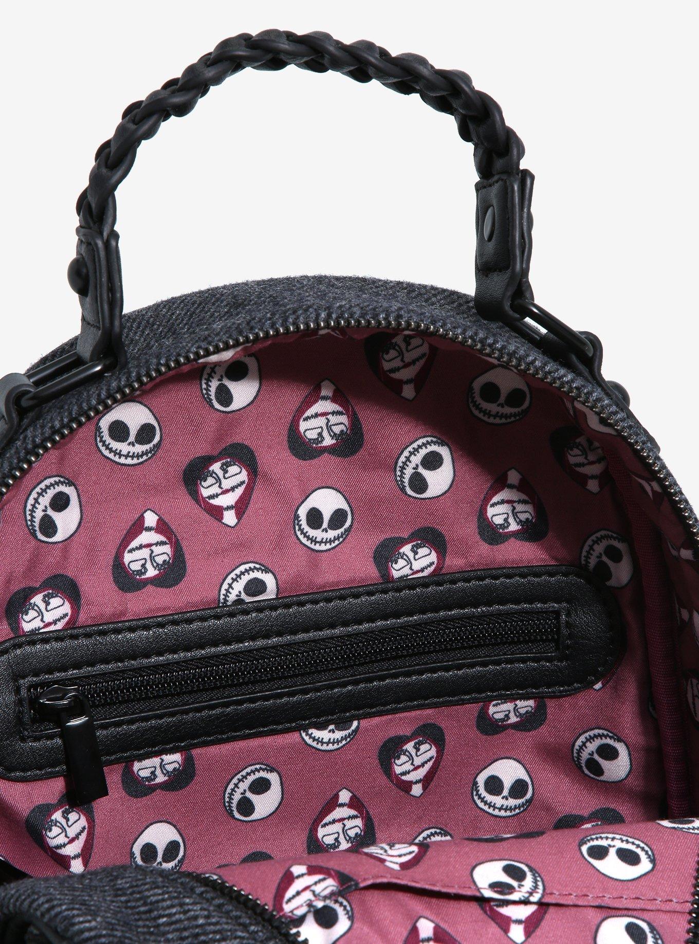 Our Universe Disney The Nightmare Before Christmas Jack Skellington & Sally Plaid Mini Backpack - BoxLunch Exclusive, , alternate