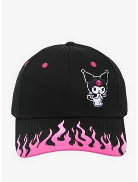 Kuromi Flames Snapback Hat, , hi-res