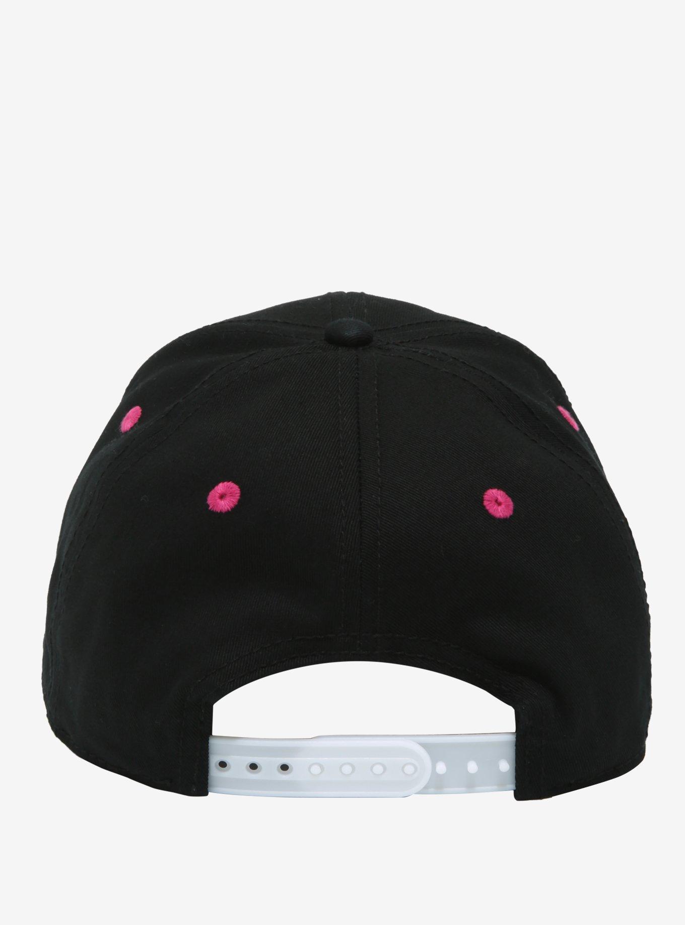 Kuromi Flames Snapback Hat, , alternate