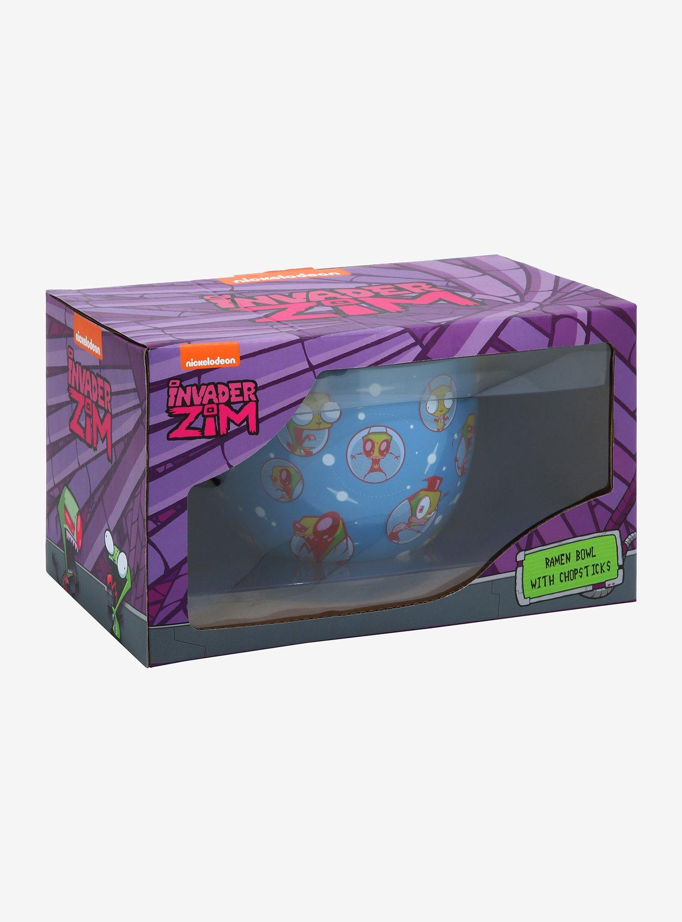 Invader Zim Expressions Ramen Bowl With Chopsticks, , alternate