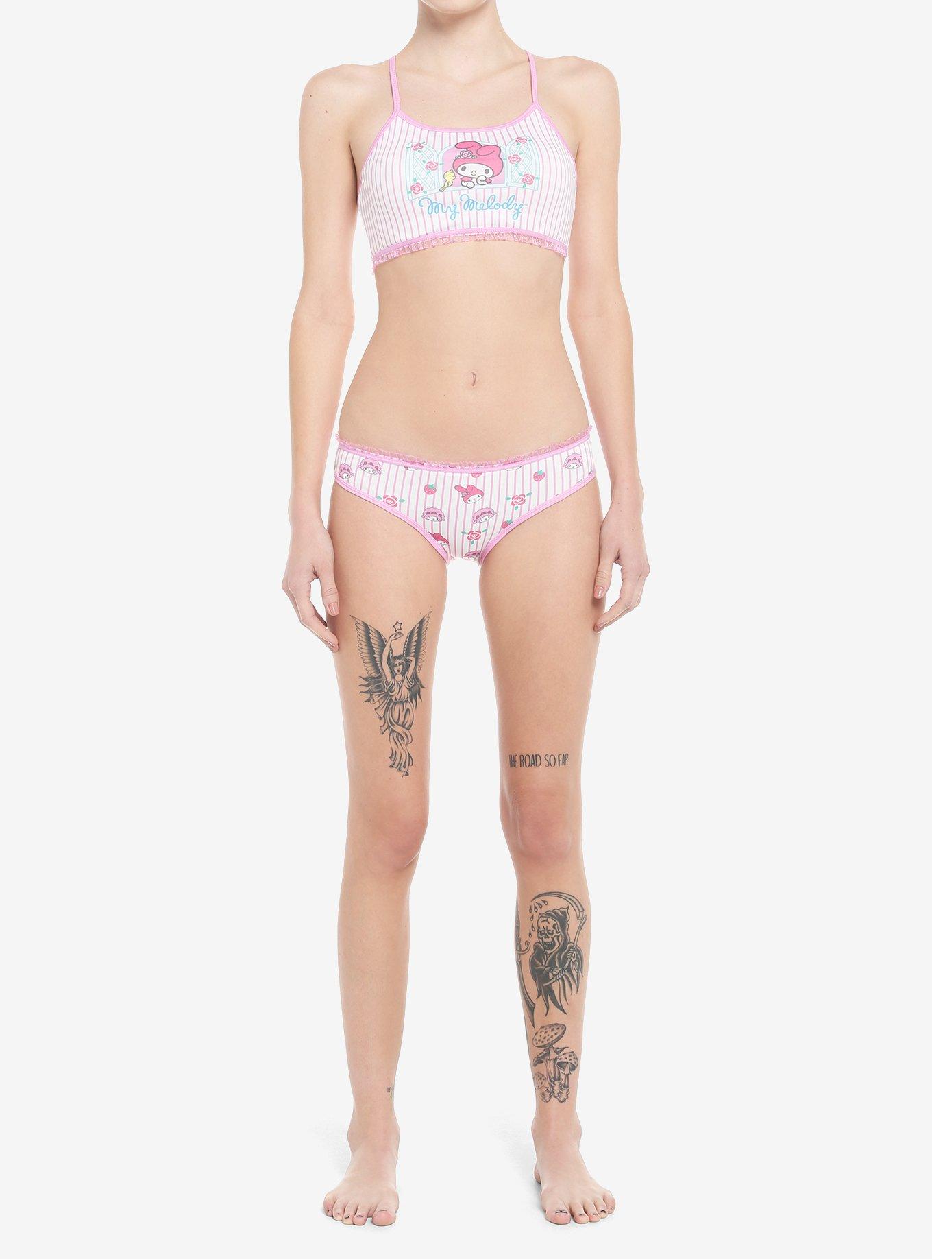 Girls Mirage Stripe Bralette Set