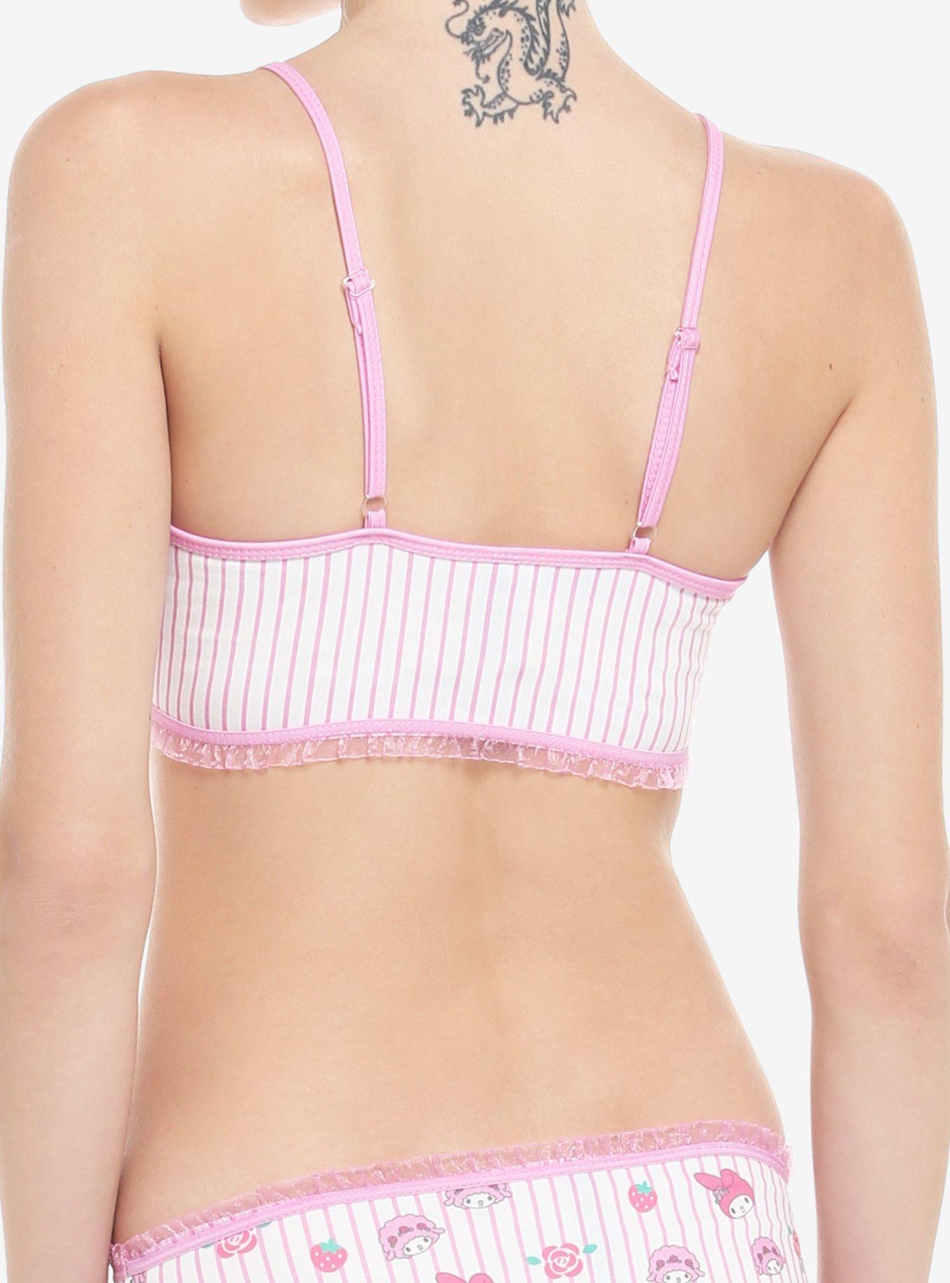 My Melody Stripe Bralette, MULTI, alternate