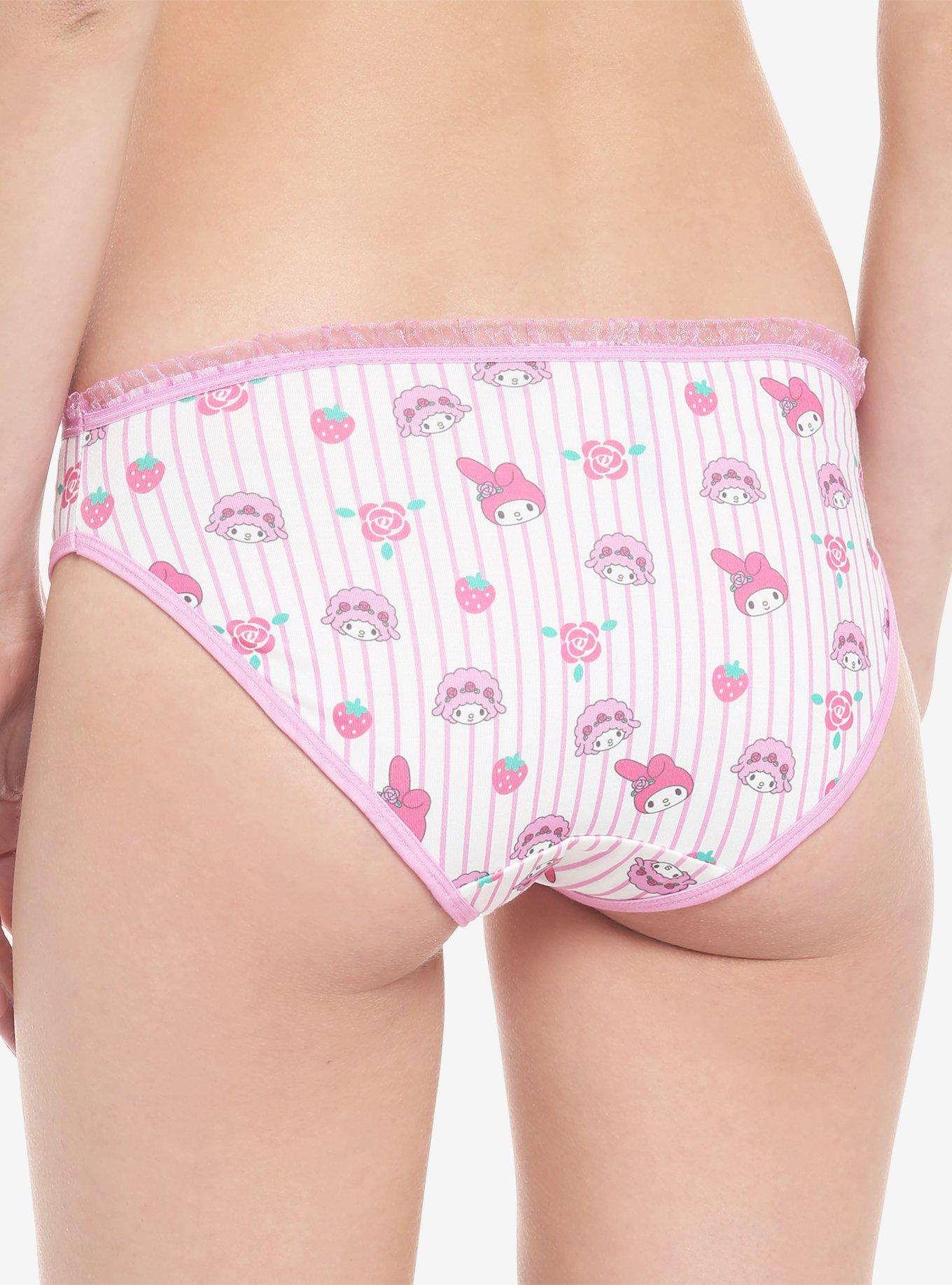  My Melody Yumekawa Pink Panties, Women's, Underwear :  Clothing, Shoes & Jewelry