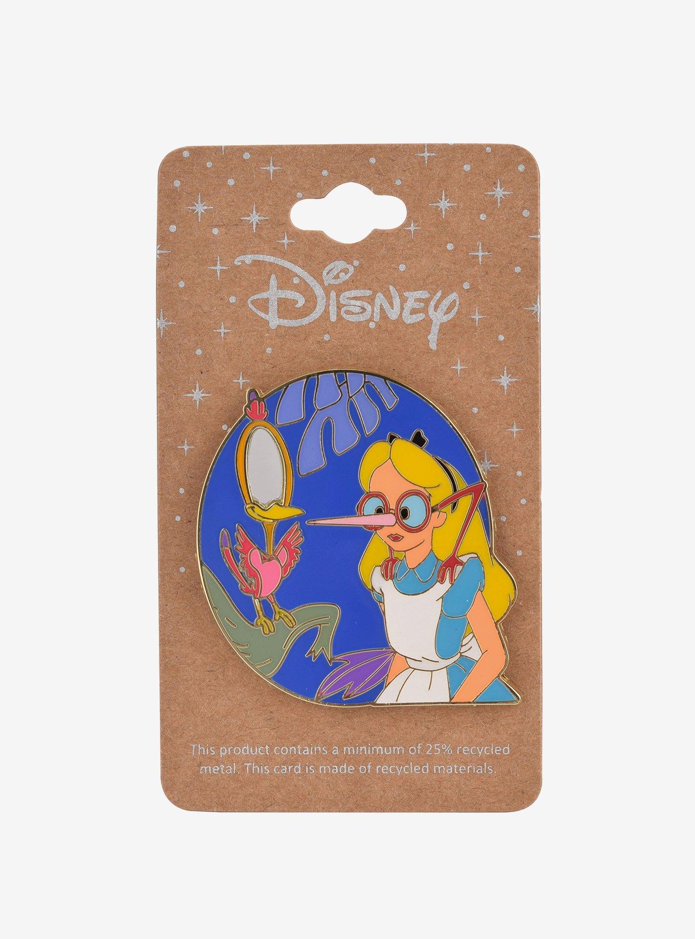 Disney Alice in Wonderland Mirror Bird Enamel Pin - BoxLunch Exclusive, , alternate