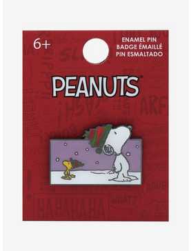 Peanuts Snoopy & Woodstock Snow Enamel Pin - BoxLunch Exclusive, , hi-res