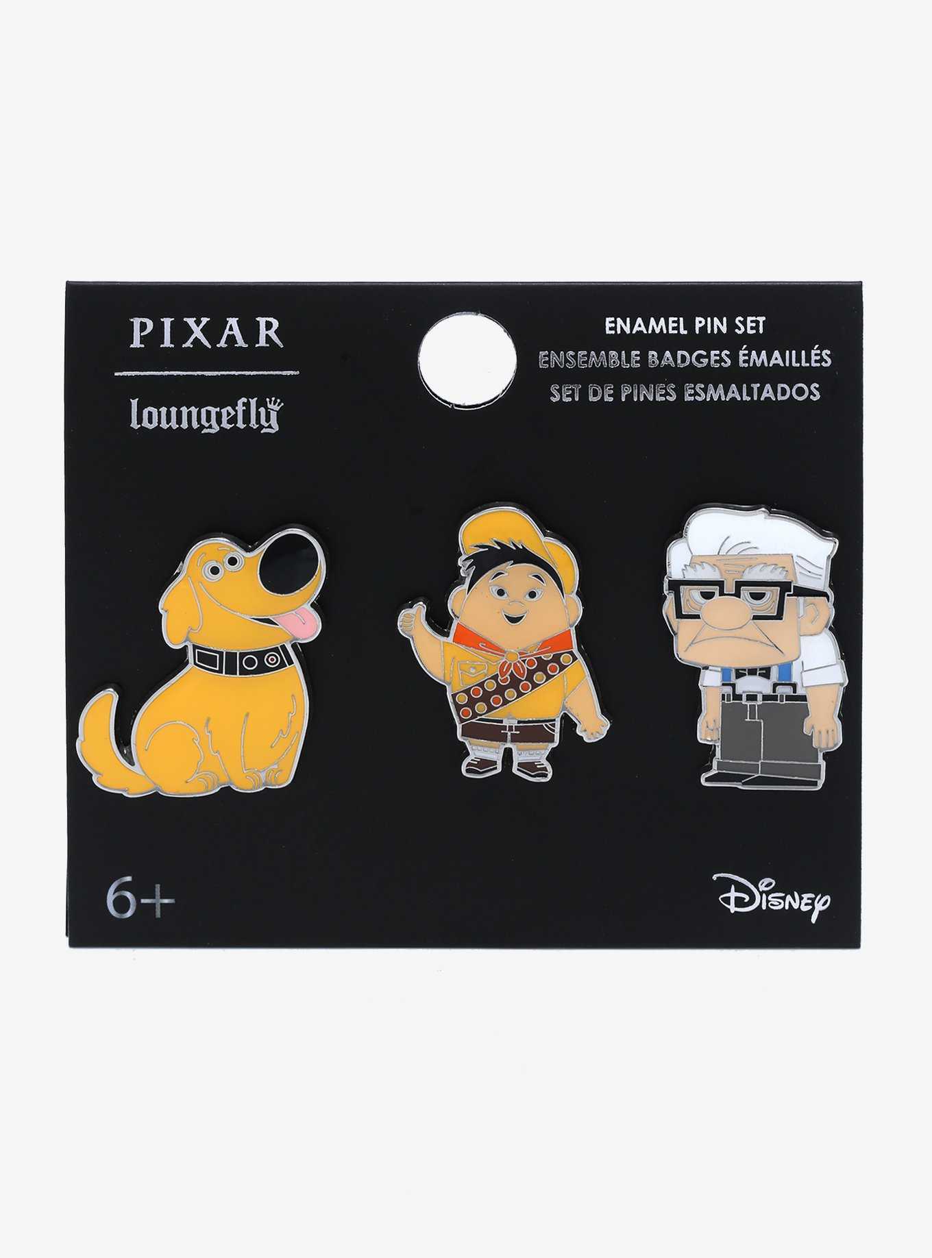 Loungefly Disney Pixar Up Russel, Carl, & Dug Enamel Pin Set - BoxLunch Exclusive, , hi-res