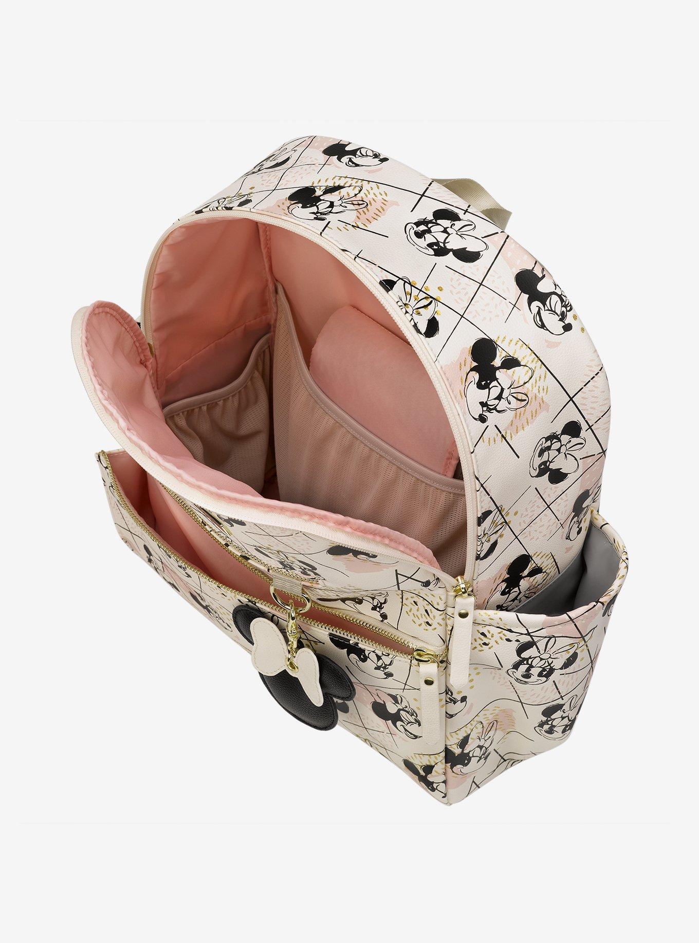 Petunia Pickle Bottom Disney Minnie Mouse Shimmery Ace Backpack Diaper Bag, , alternate