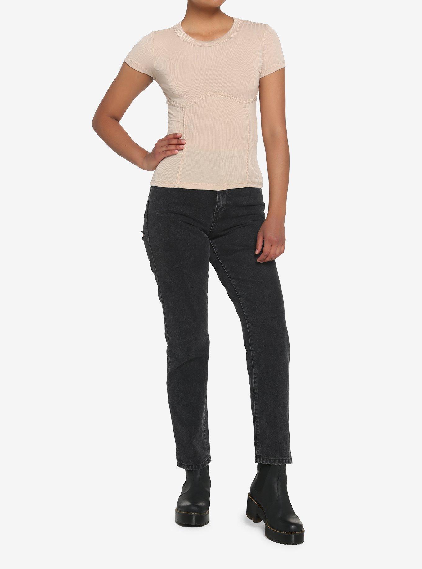 Almond Seam Girls T-Shirt, , hi-res