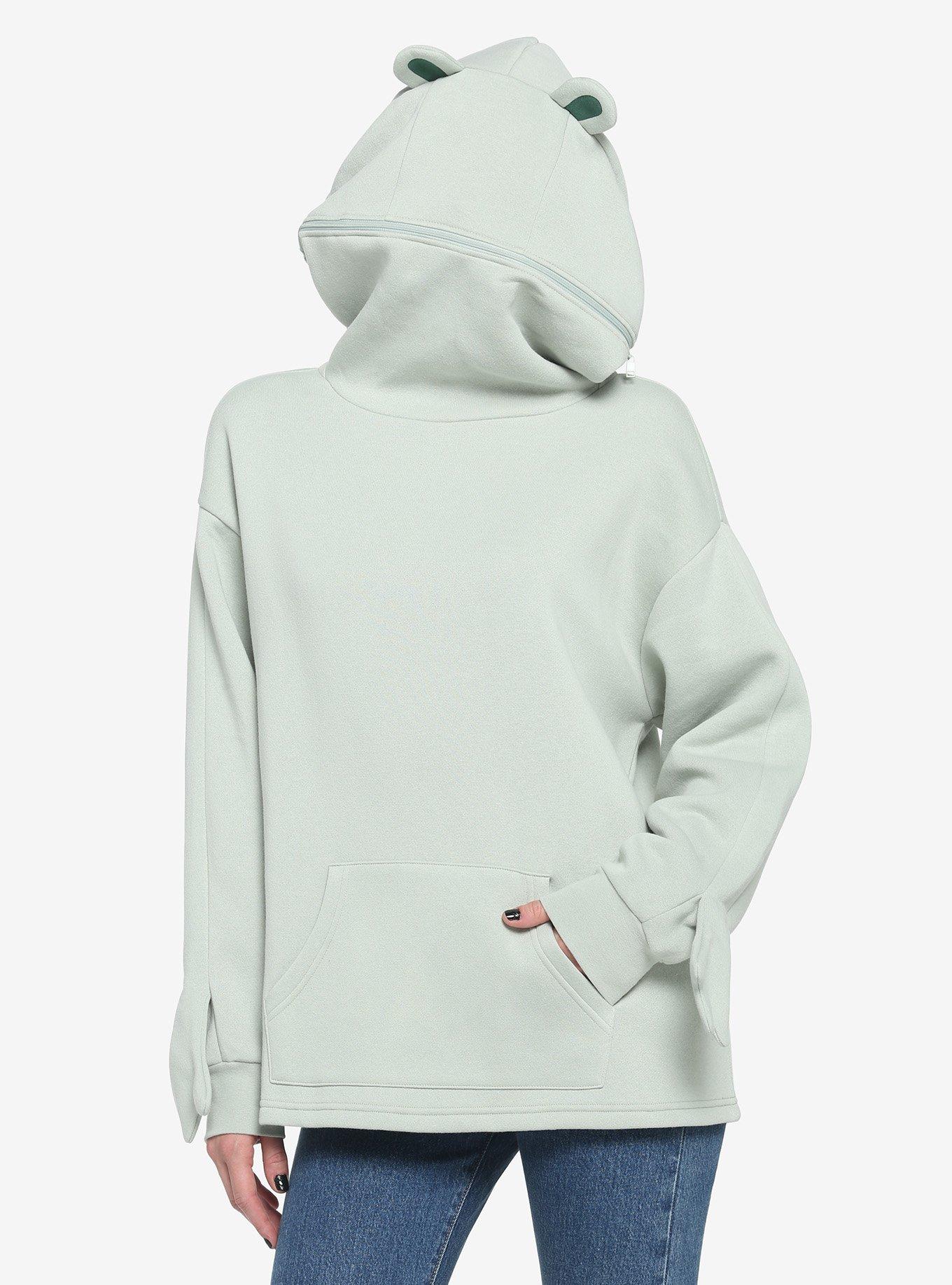 Green Frog Girls Cosplay Hoodie, GREEN, alternate