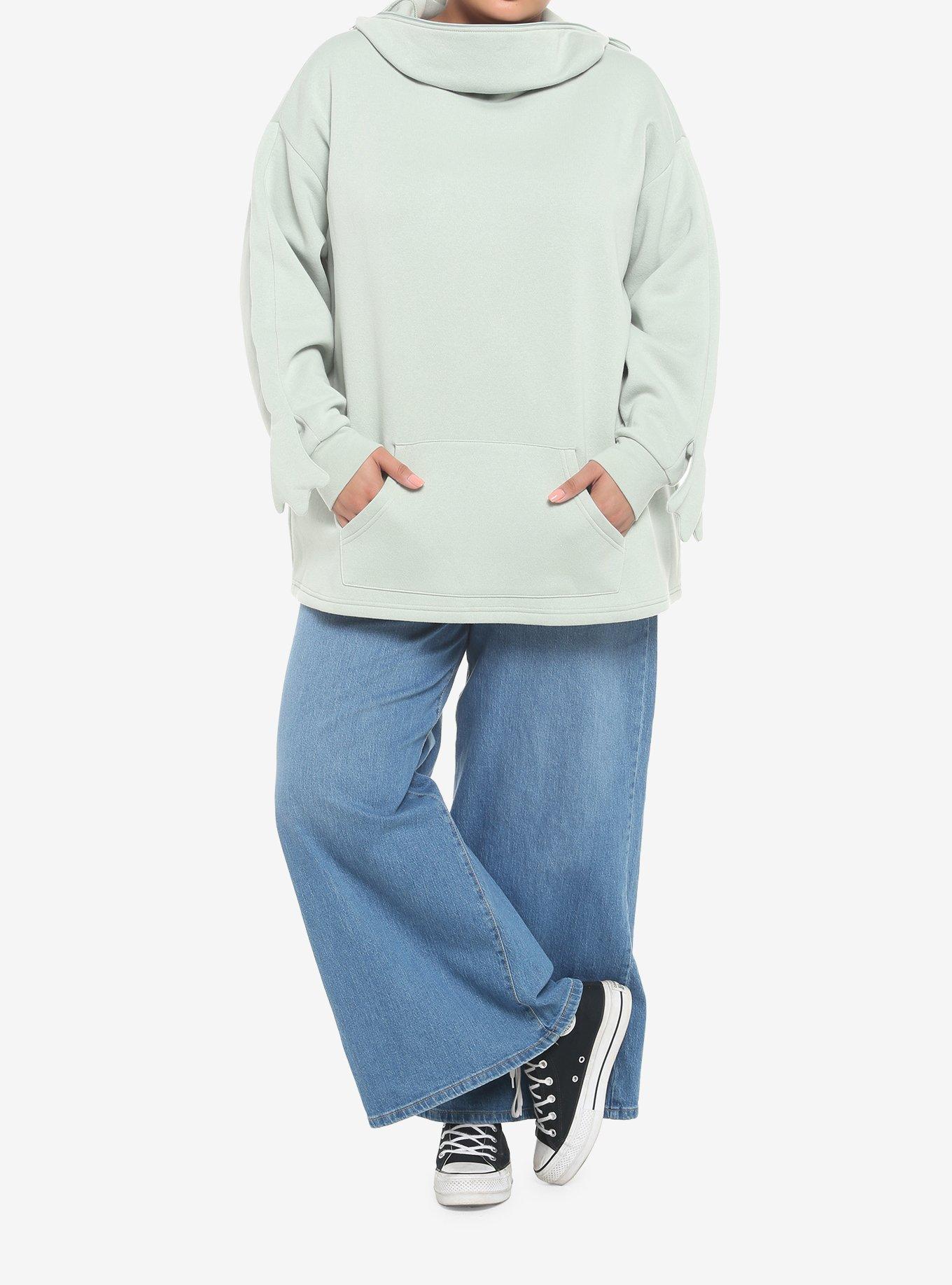 Green Frog Girls Cosplay Hoodie Plus Size, GREEN, alternate