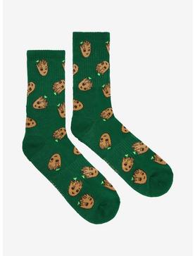 Marvel Guardians of the Galaxy Baby Groot Allover Print Crew Socks - BoxLunch Exclusive, , hi-res
