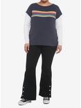 Her Universe Doctor Who Thirteenth Doctor Girls Twofer Long-Sleeve T-Shirt Plus Size, MULTI, alternate