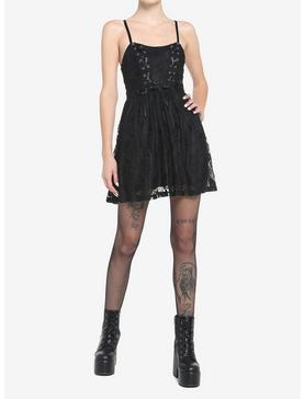Black Skull Lace Dress, , hi-res