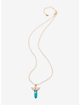 Harry Potter Winged Key Crystal Necklace, , hi-res