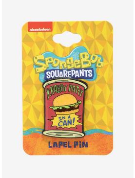 SpongeBob SquarePants Krabby Patty Can Enamel Pin, , hi-res