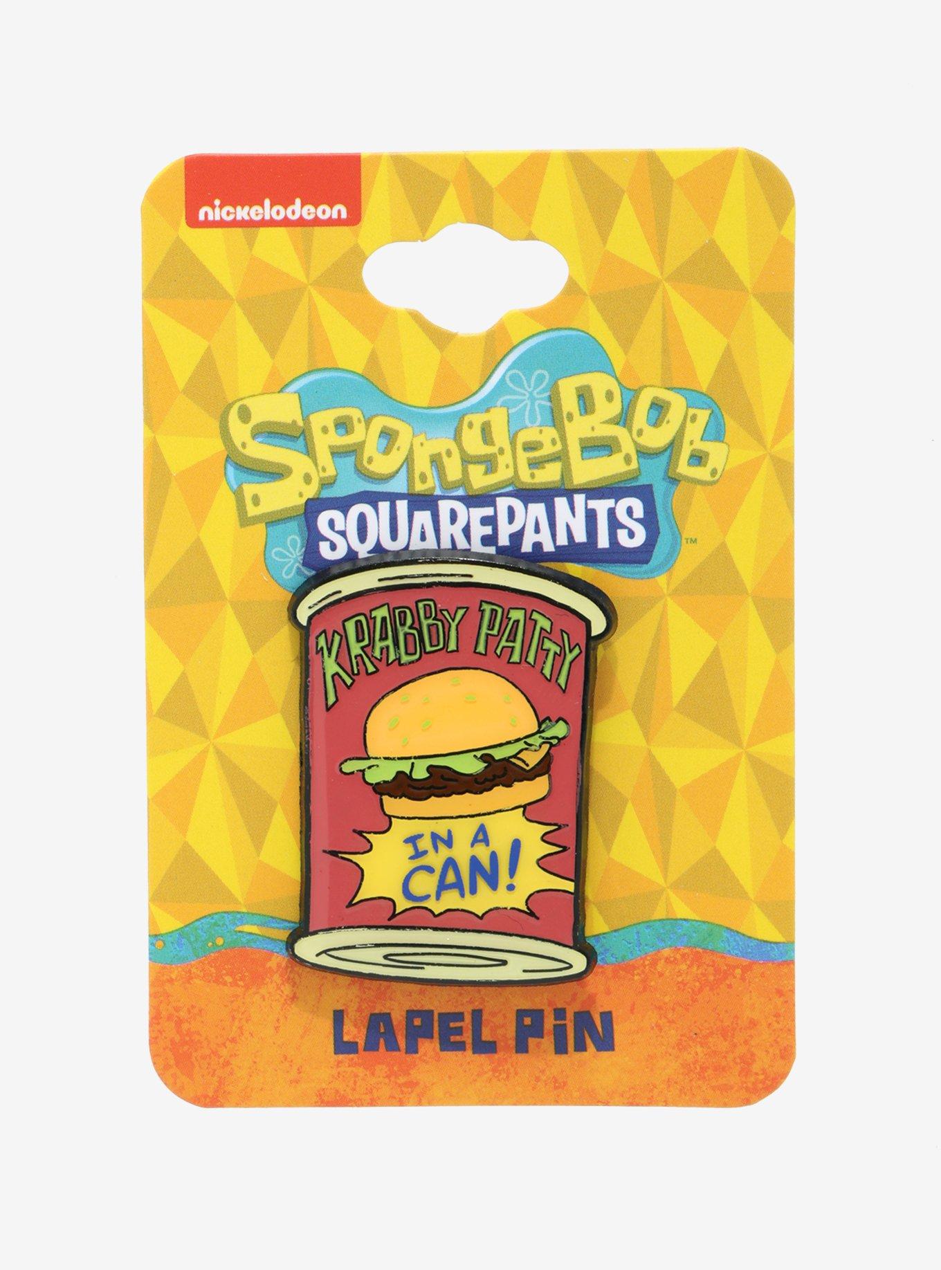 SpongeBob SquarePants Krabby Patty Can Enamel Pin, , alternate