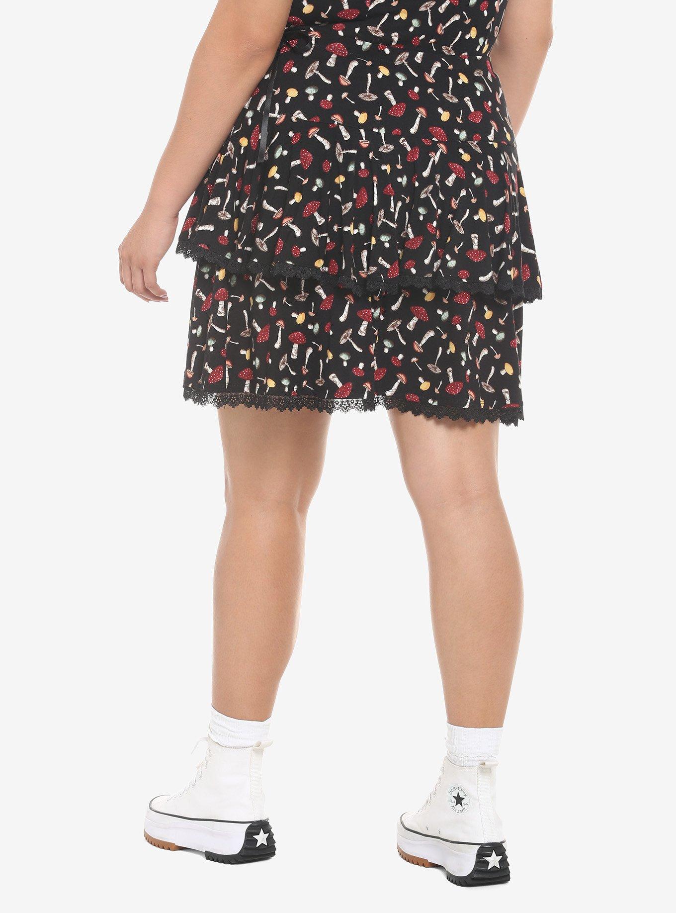 Cottage Critters Lace-Up Tiered Skirt Plus Size, MULTI, alternate