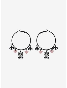 Skelanimals ChungKee Hearts Hoop Earrings, , hi-res