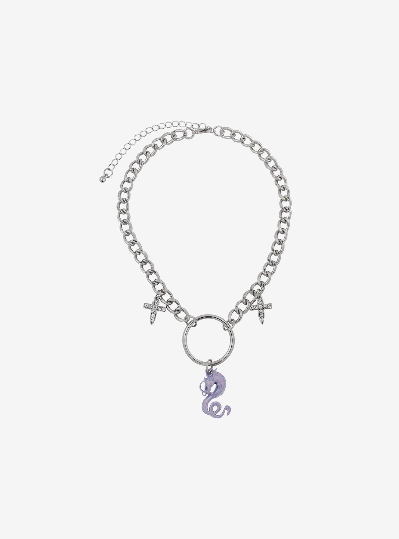 Studio Ghibli Spirited Away O-Ring Lilac Choker Necklace, , alternate