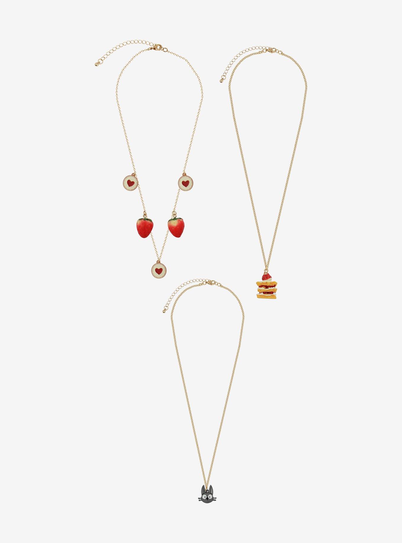 Studio Ghibli Kiki's Delivery Service Jiji Sweets Necklace Set, , hi-res